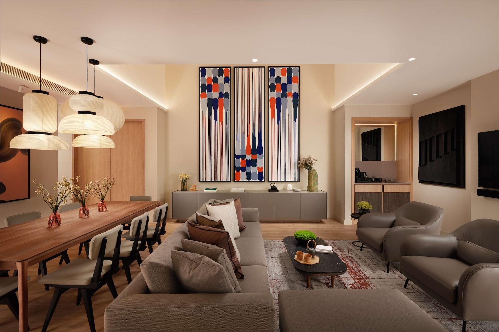 伦敦波特曼广场诺布酒店 外观 照片 Interior of a typical apartment